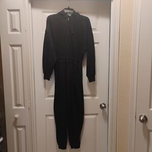 Abercrombie&Fitch Black Lounge Jumpsuit Sweatshirt Sweatpants Cozy Warm Size XS